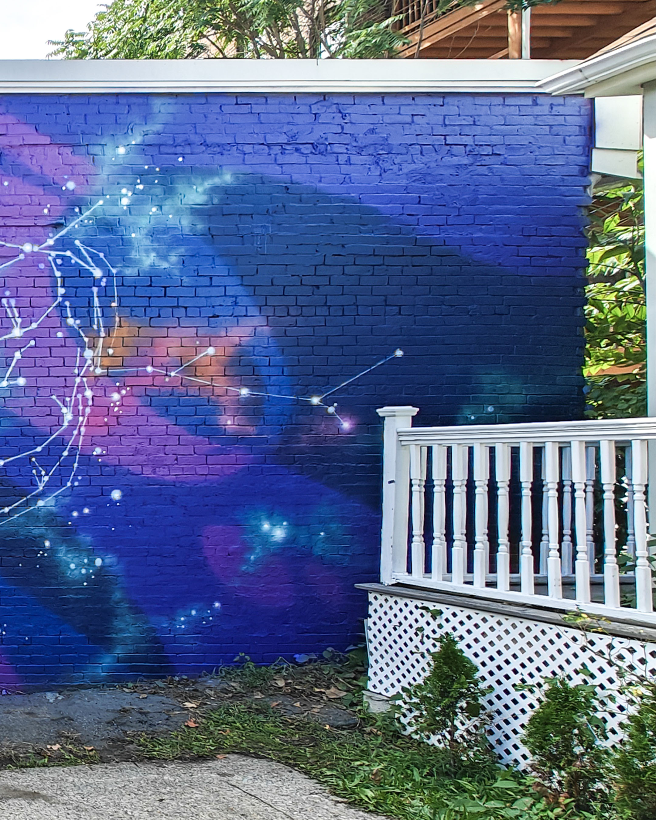 Third segment of completed mural